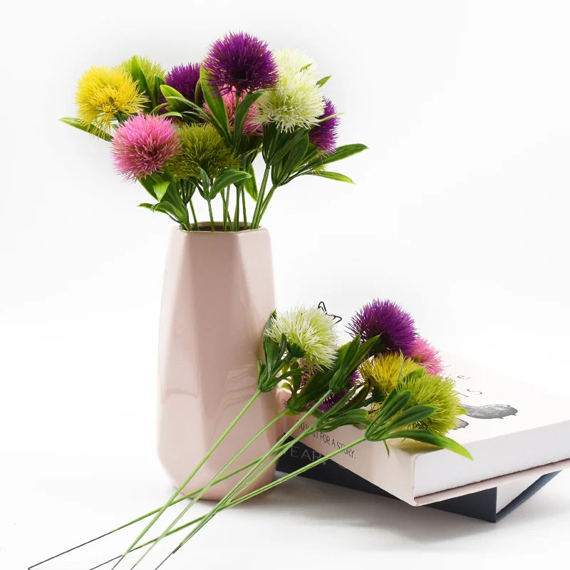 Artificial Dandelion Flower Bouquet Set