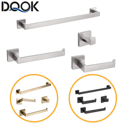 Black Bathroom Hardware Accessories Set