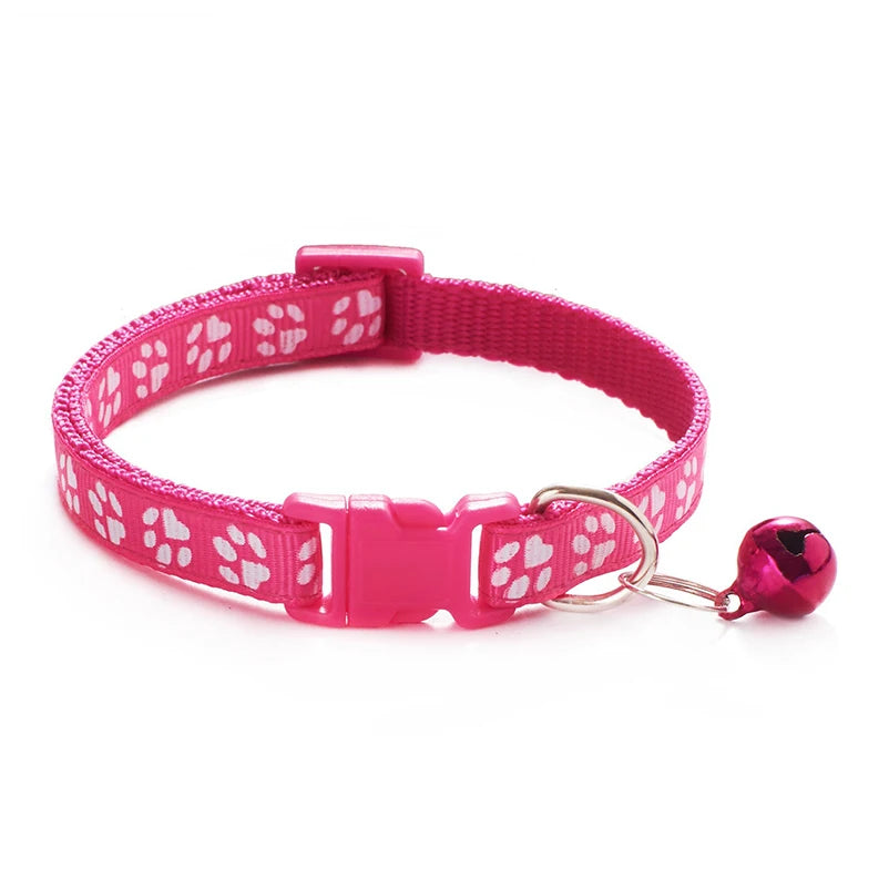 Multicolor Cat & Dog Bell Collar