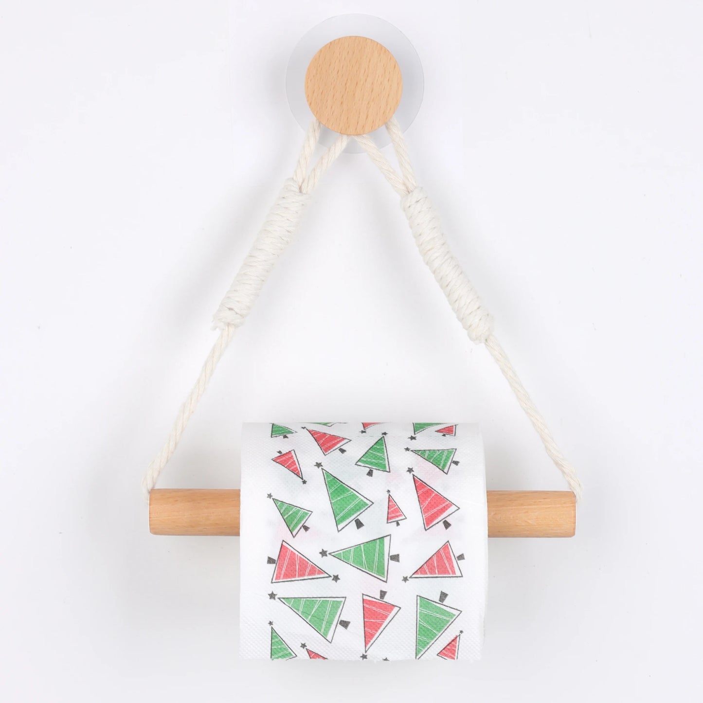 Wooden Wall-Mounted Toilet Paper Holder