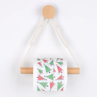 Wooden Wall-Mounted Toilet Paper Holder