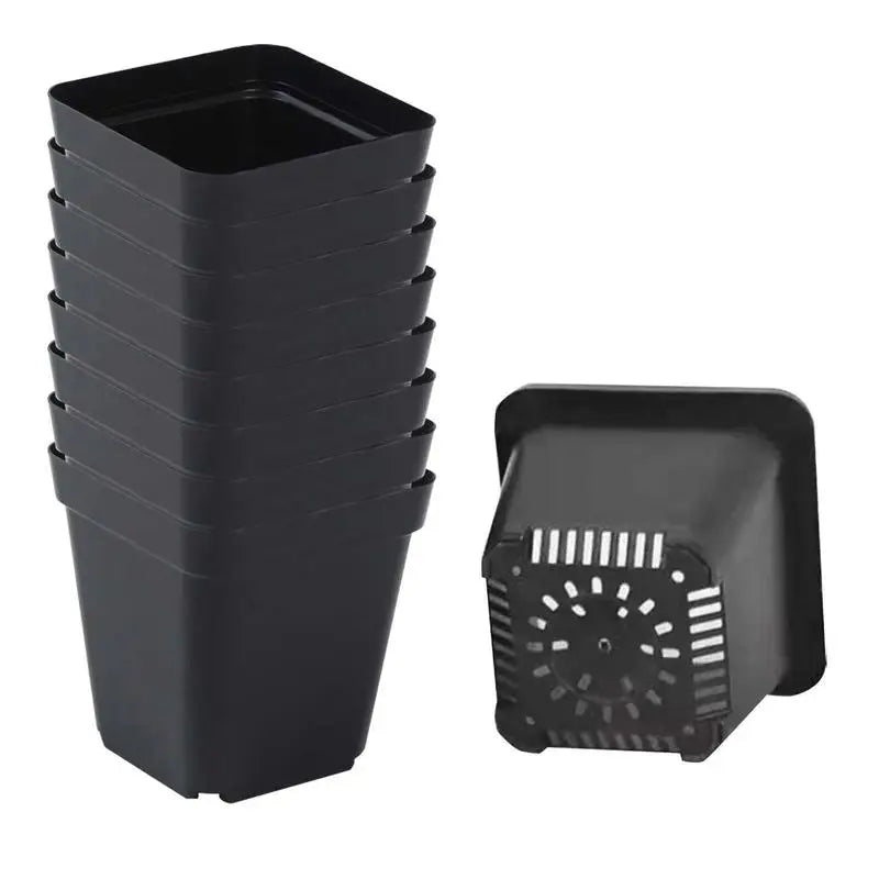 50pcs Square Plastic Planting Cups