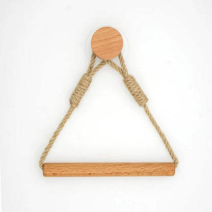 Wooden Wall-Mounted Toilet Paper Holder