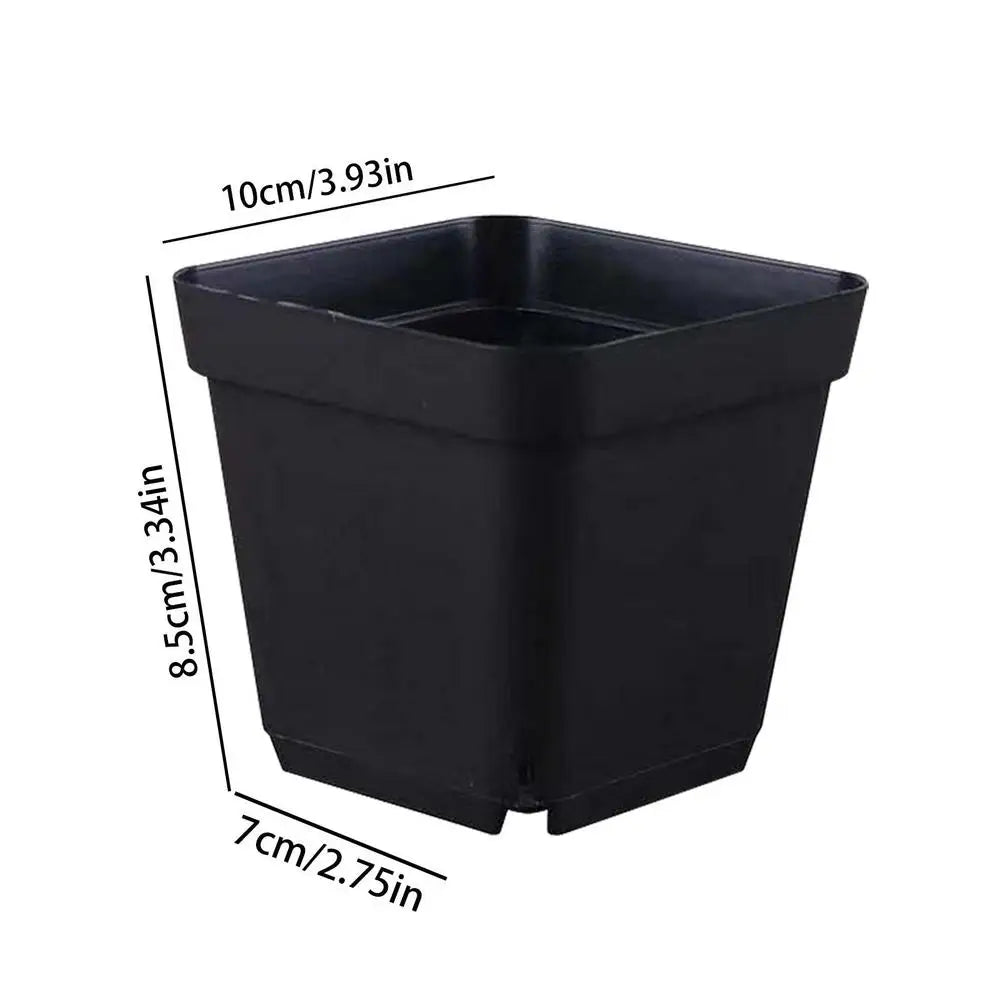 50pcs Square Plastic Planting Cups