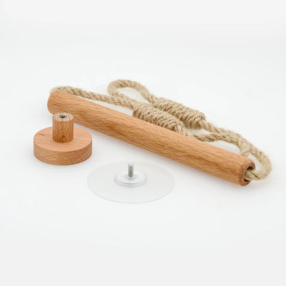 Wooden Wall-Mounted Toilet Paper Holder