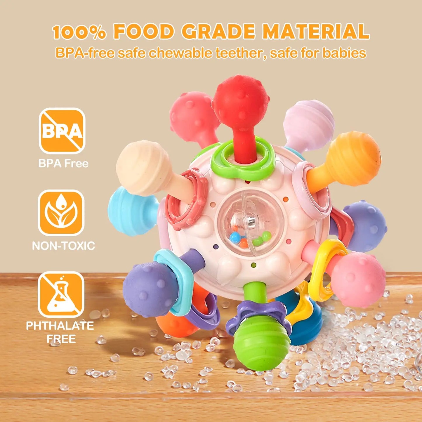 Montessori Baby Teething Sensory Ball