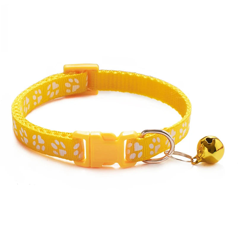 Multicolor Cat & Dog Bell Collar