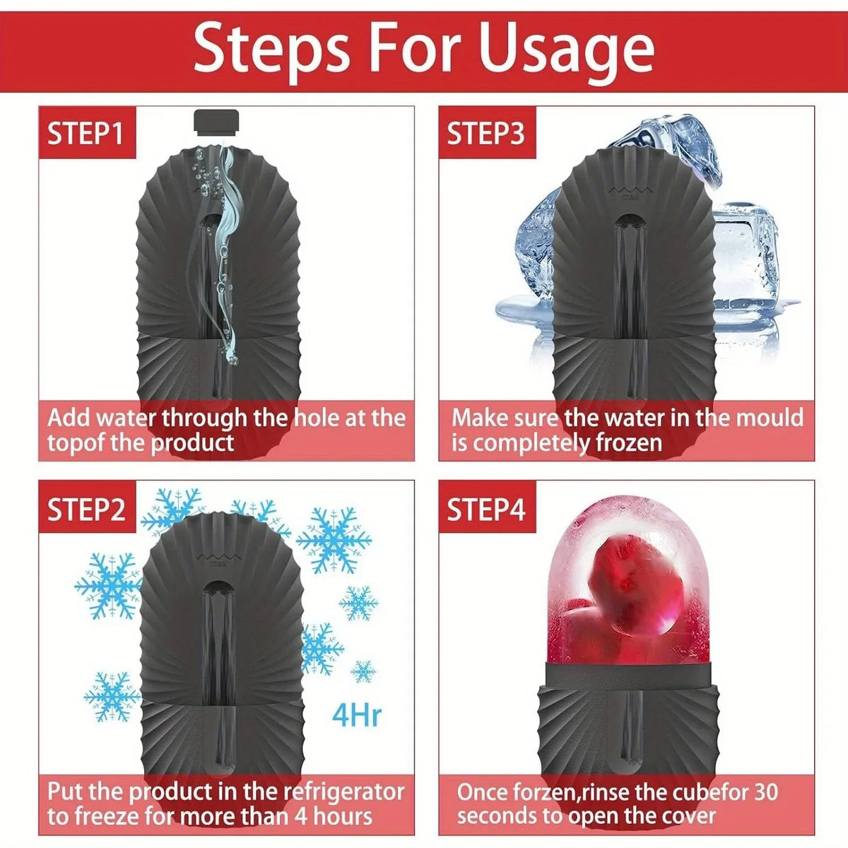 Ice Face Roller Silicone Mold