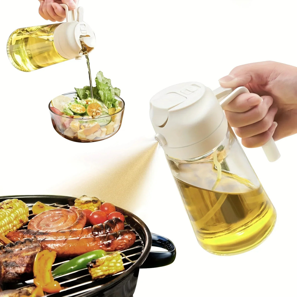 2-in-1 Oil Sprayer Bottle