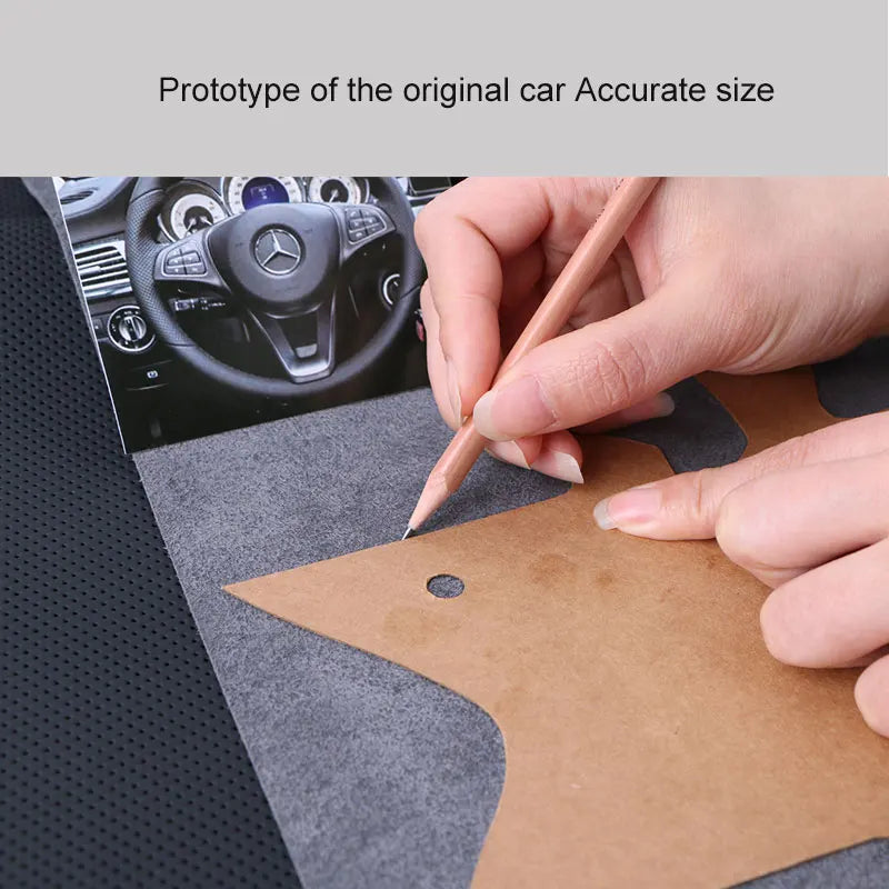 Anti-Slip Leather Car Steering Wheel Cover