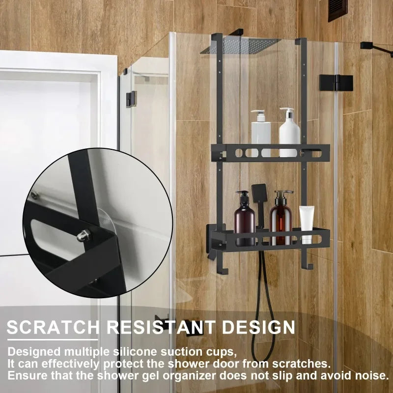 Carbon Steel Nail-Free Shower Caddy