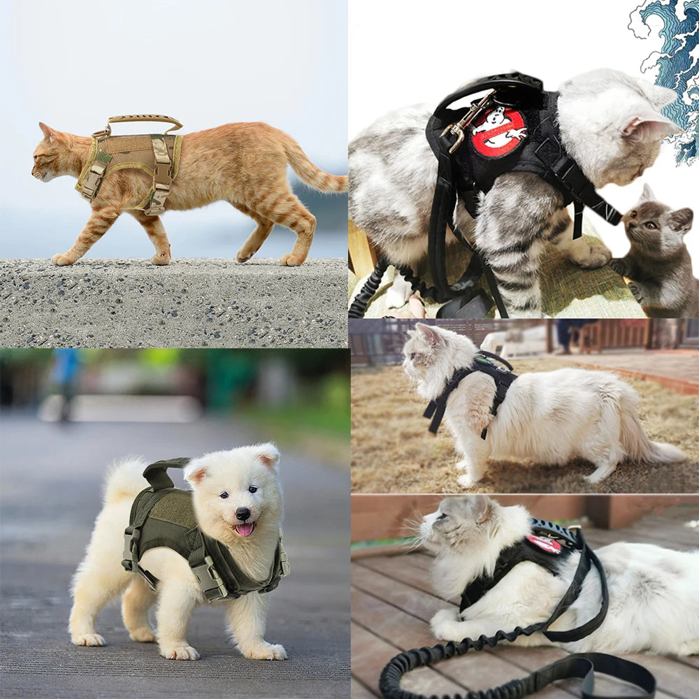 Tactical Adjustable Cat & Dog Harness