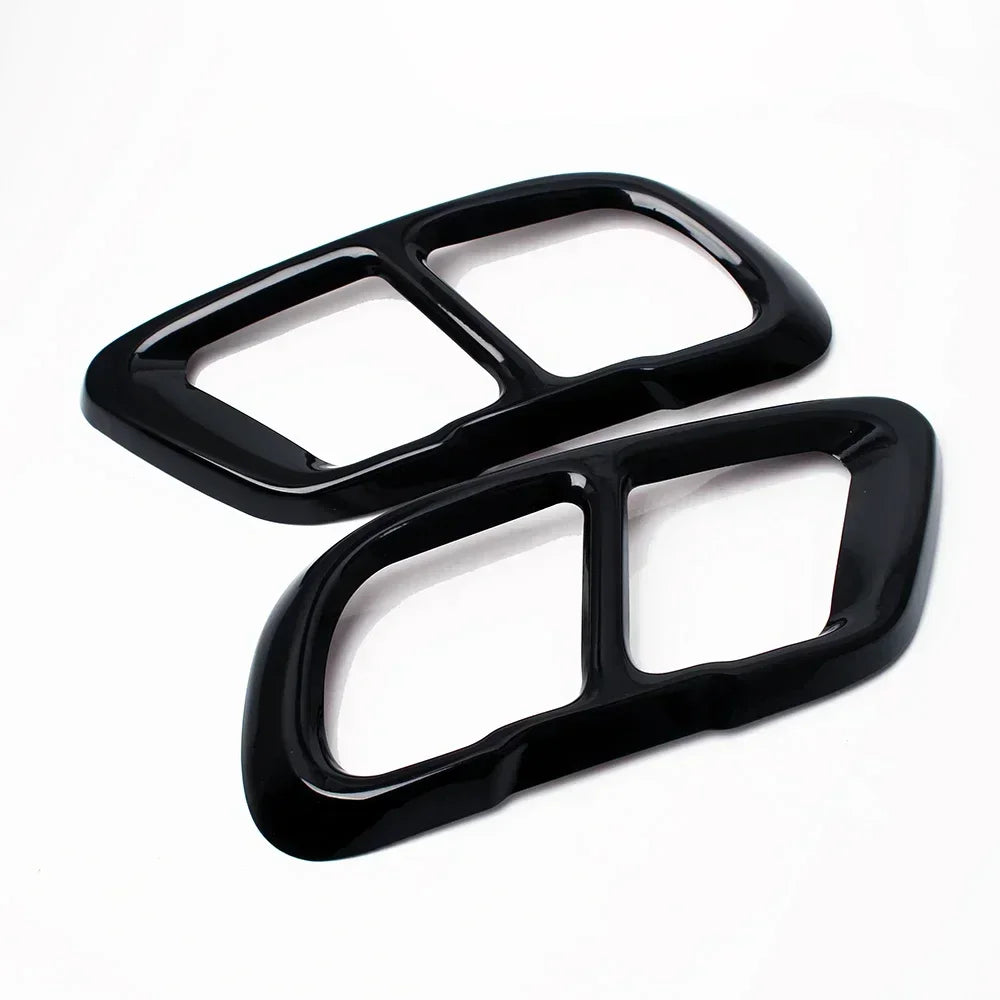 High Gloss Black Car Exhaust Tail Covers
