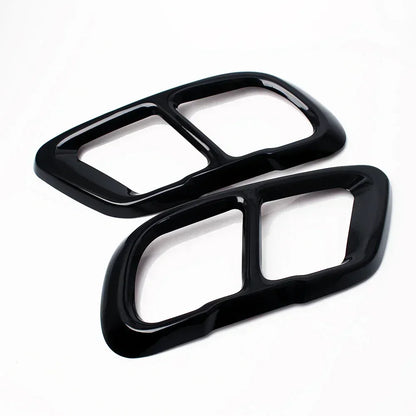 High Gloss Black Car Exhaust Tail Covers