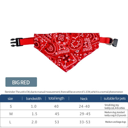 Adjustable Pet Triangle Scarf Neckerchief