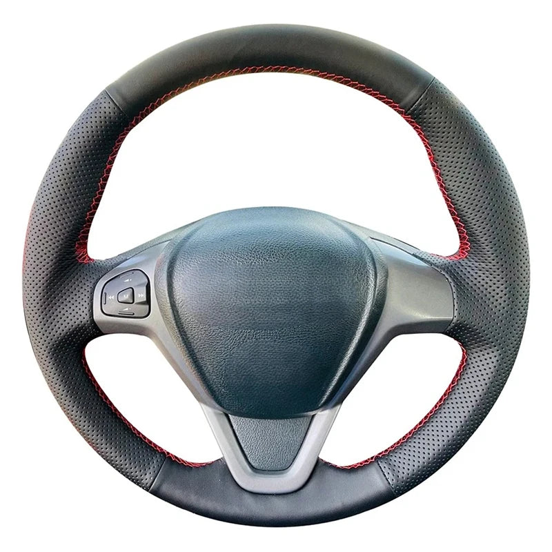 Anti-Slip Leather Car Steering Wheel Cover