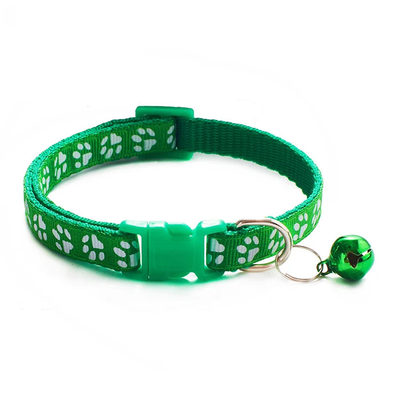 Multicolor Cat & Dog Bell Collar