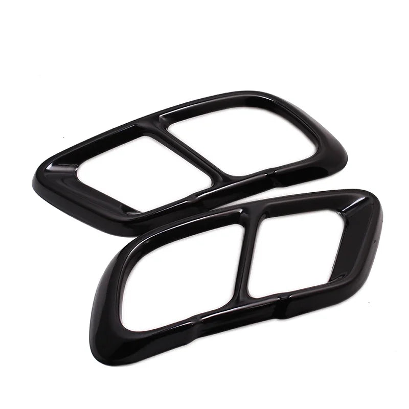 High Gloss Black Car Exhaust Tail Covers
