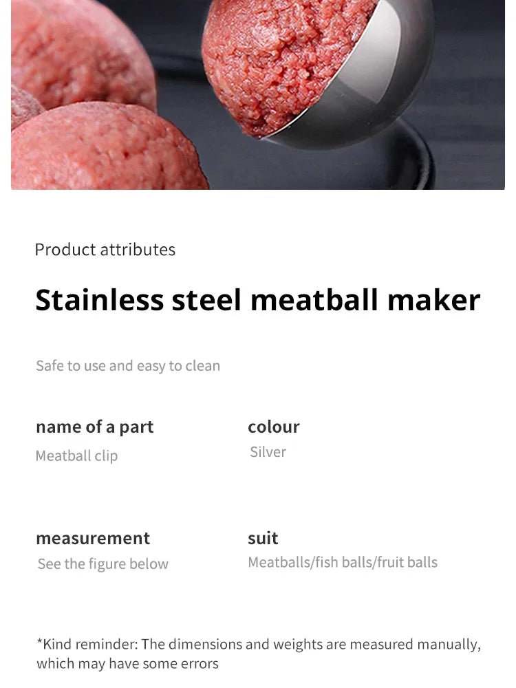 Stainless Steel Meatball & Dumpling Mould