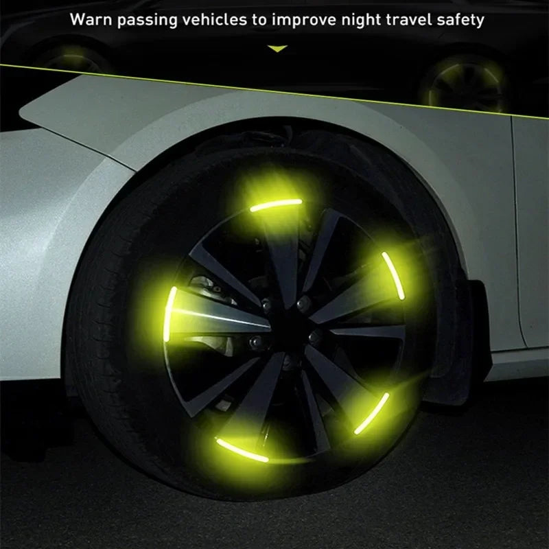 Car Wheel Reflective Tire Rim Stickers