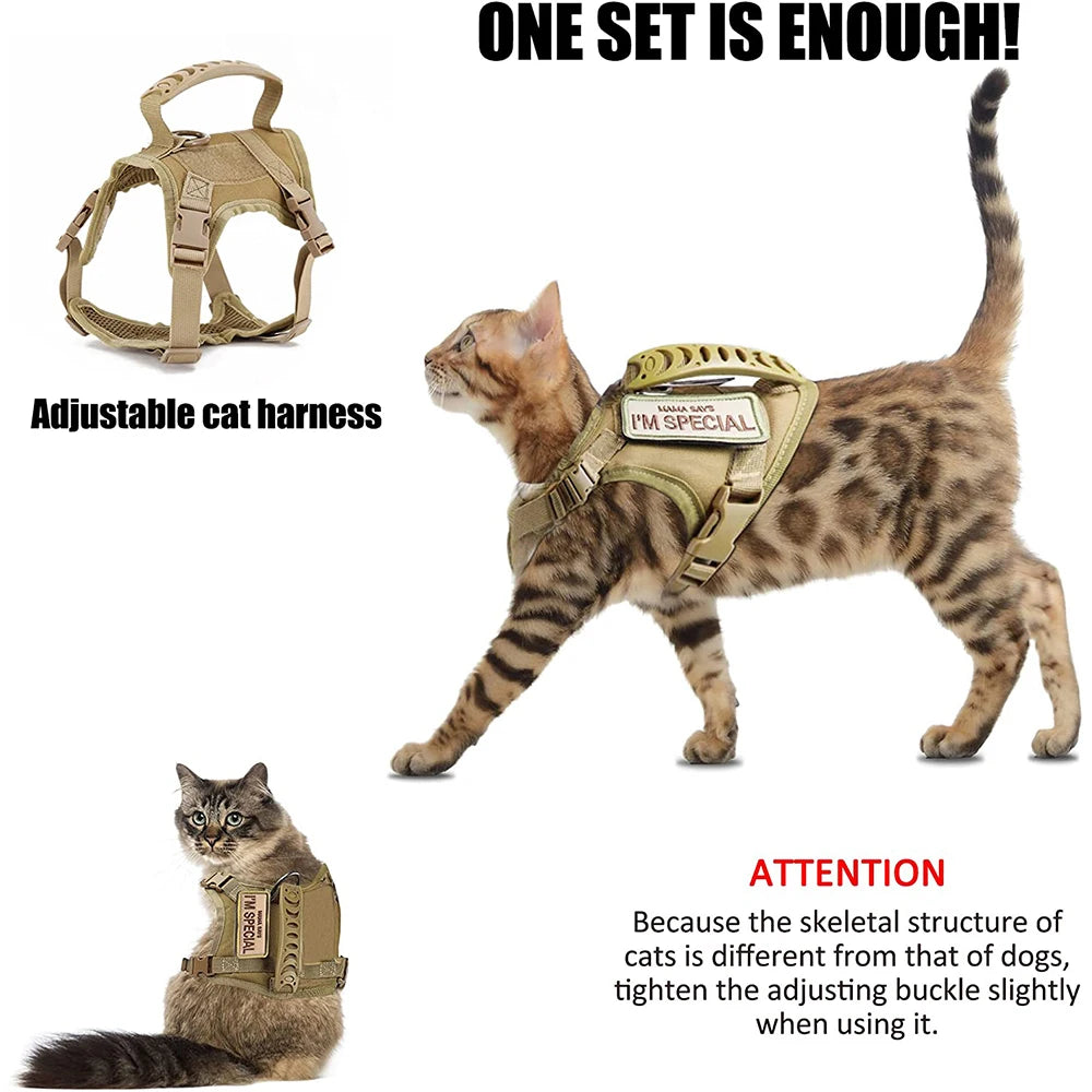Tactical Adjustable Cat & Dog Harness