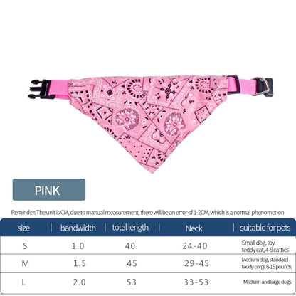 Adjustable Pet Triangle Scarf Neckerchief