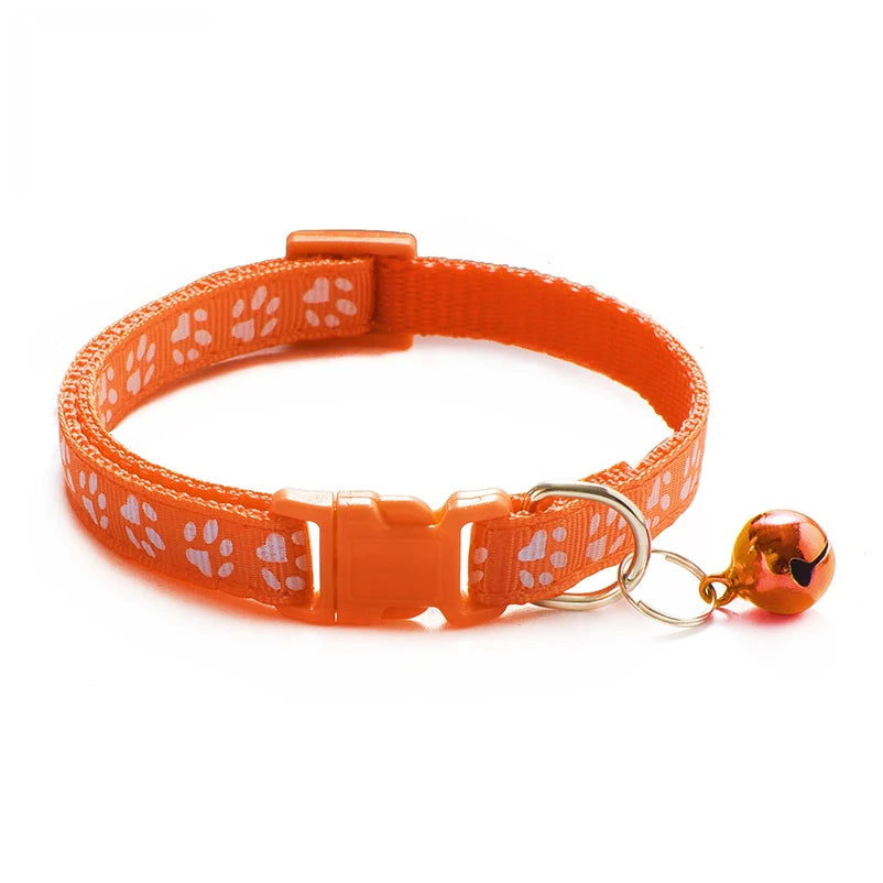 Multicolor Cat & Dog Bell Collar