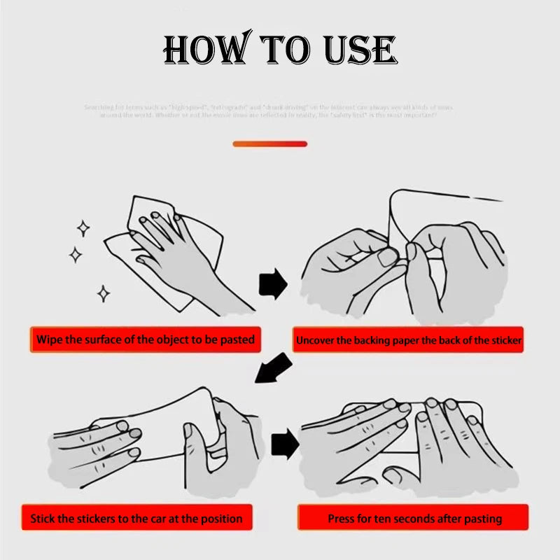 Car Reflective Safety Bumper Strip Stickers