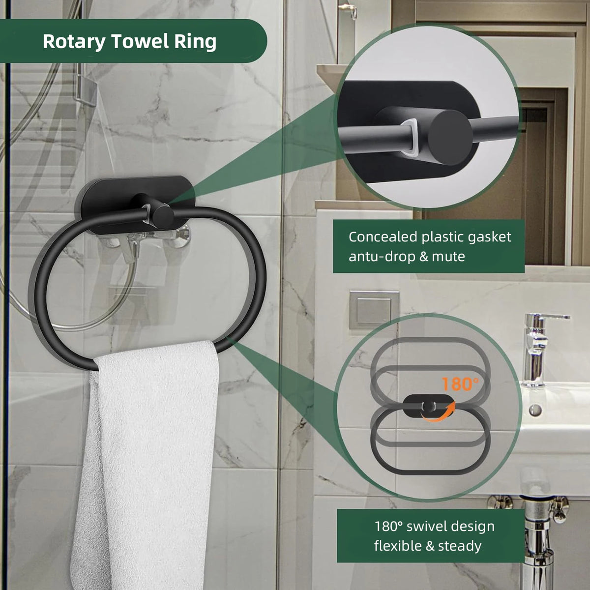 Brushed Nickel Bathroom Hardware Set