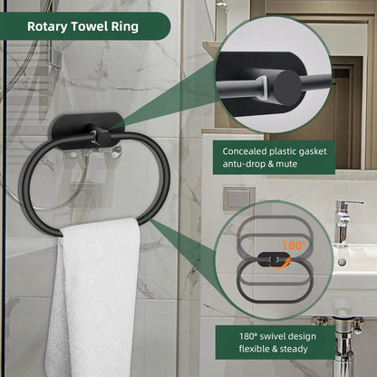 Brushed Nickel Bathroom Hardware Set