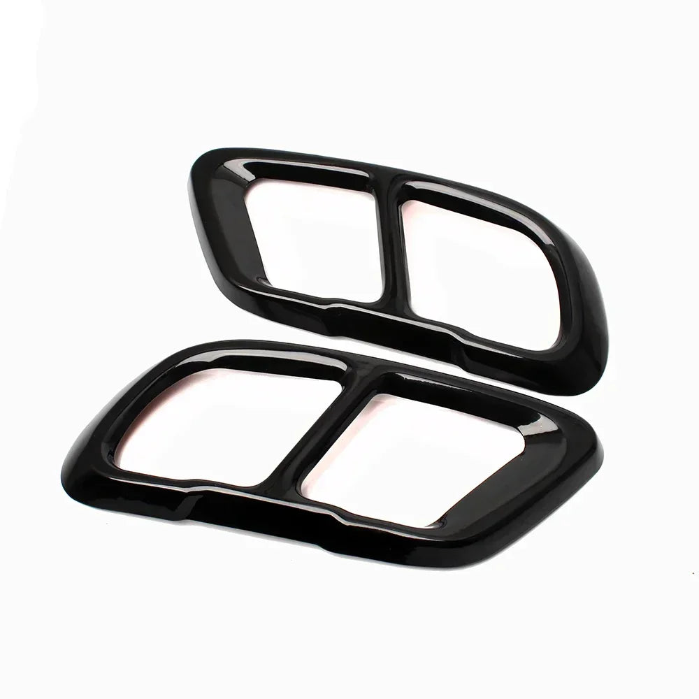 High Gloss Black Car Exhaust Tail Covers