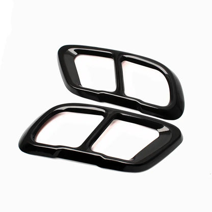 High Gloss Black Car Exhaust Tail Covers