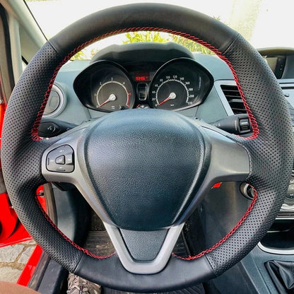 Anti-Slip Leather Car Steering Wheel Cover