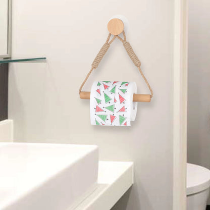 Wooden Wall-Mounted Toilet Paper Holder