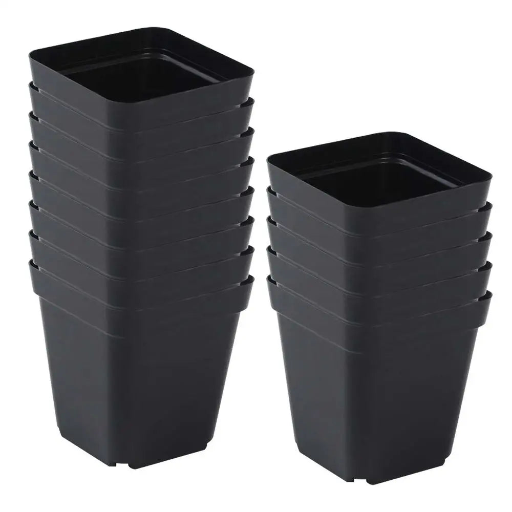 50pcs Square Plastic Planting Cups