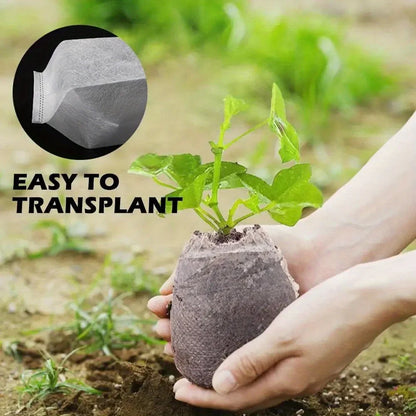 100pcs Biodegradable Seedling Grow Bags
