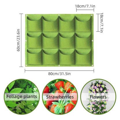 49-Pocket Hanging Vertical Planter Bag