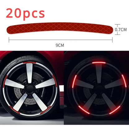 Car Wheel Reflective Tire Rim Stickers