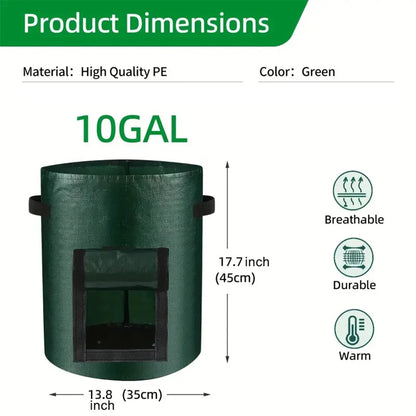 5pcs Vegetable Plant Grow Bags