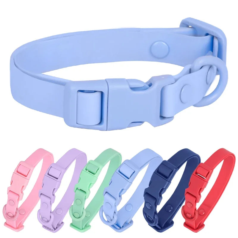 Macaron Colored Waterproof Dog Collar