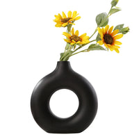 Nordic Circular Hollow Ceramic Vase