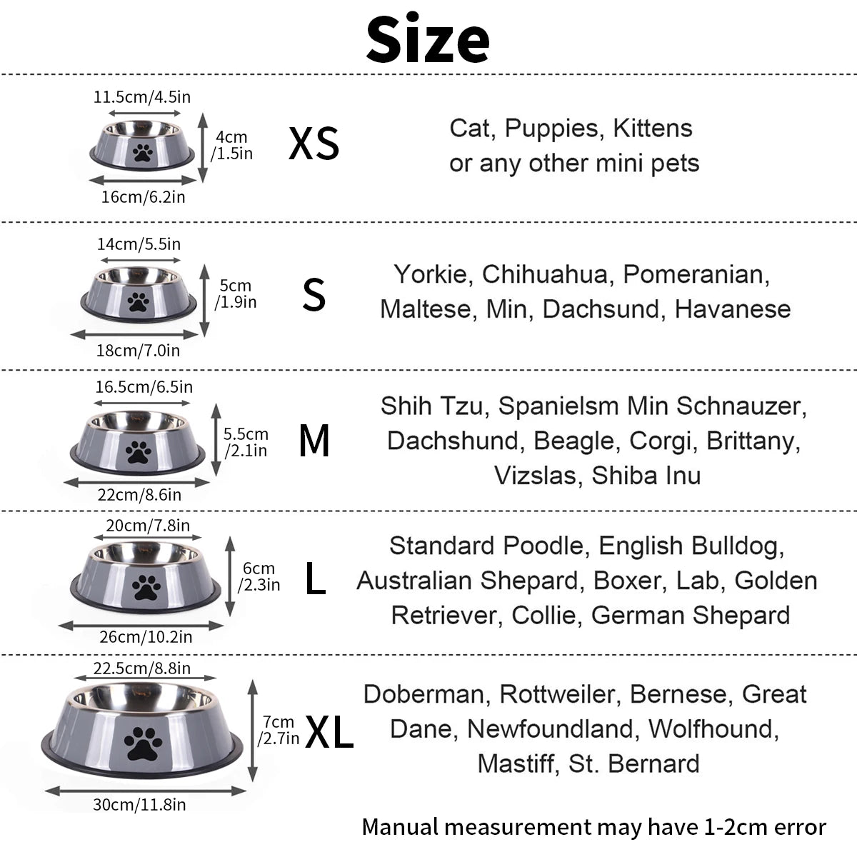 Stainless Steel Pet Food Bowl