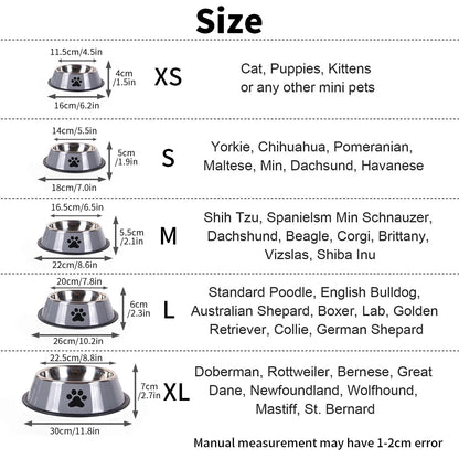 Stainless Steel Pet Food Bowl