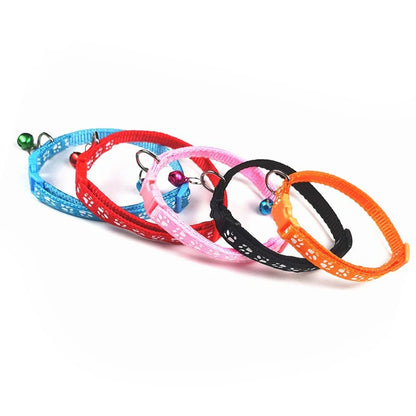 Multicolor Cat & Dog Bell Collar