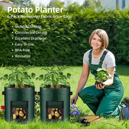 5pcs Vegetable Plant Grow Bags