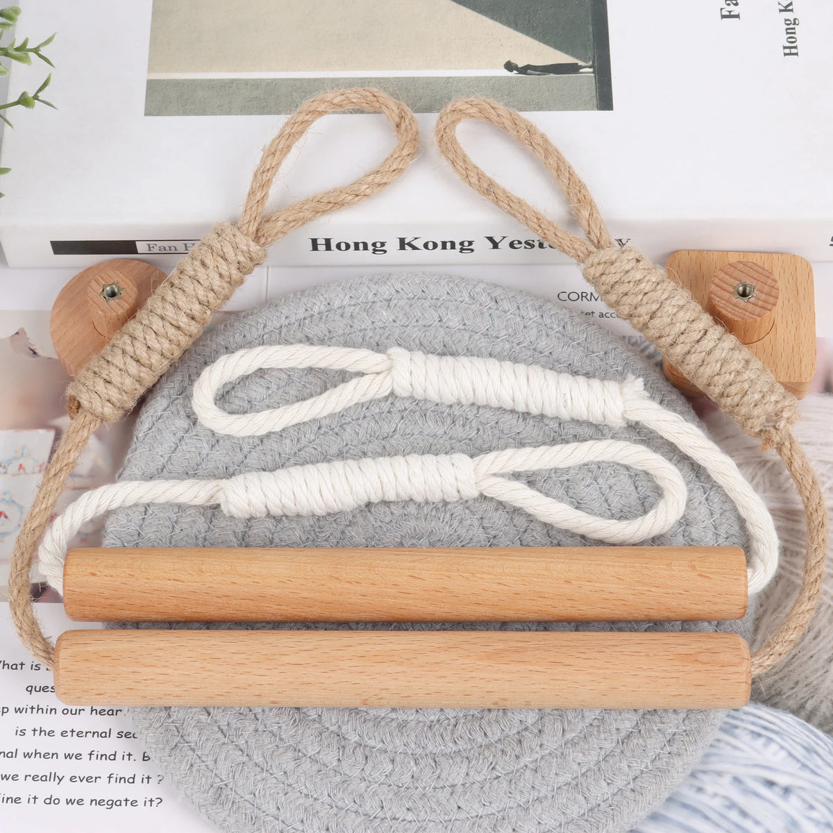 Wooden Wall-Mounted Toilet Paper Holder