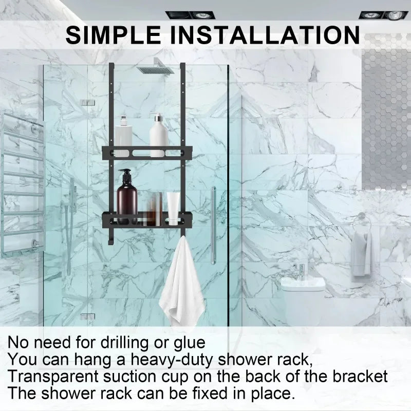 Carbon Steel Nail-Free Shower Caddy