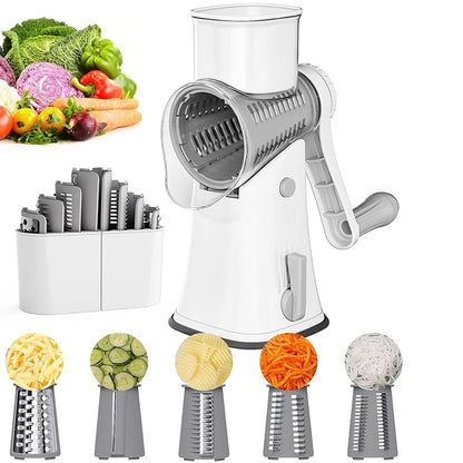 5-in-1 Rotary Cheese Grater