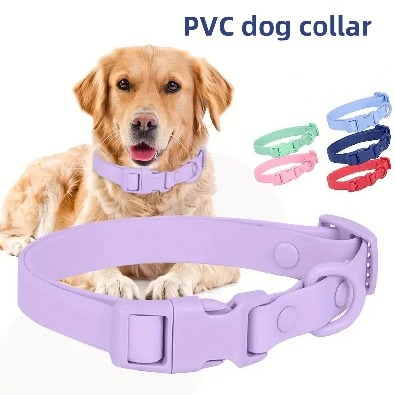 Macaron Colored Waterproof Dog Collar