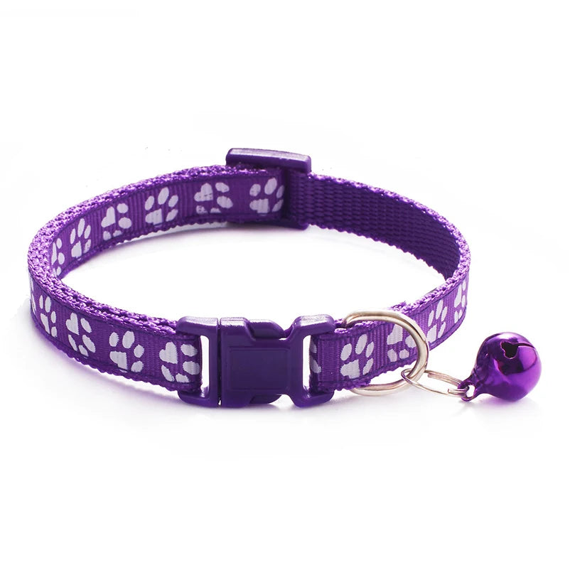 Multicolor Cat & Dog Bell Collar